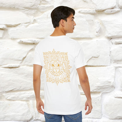 "Mandala Cat'' Cat T-Shirt Front and Back Design | Nunu&Miao Studio