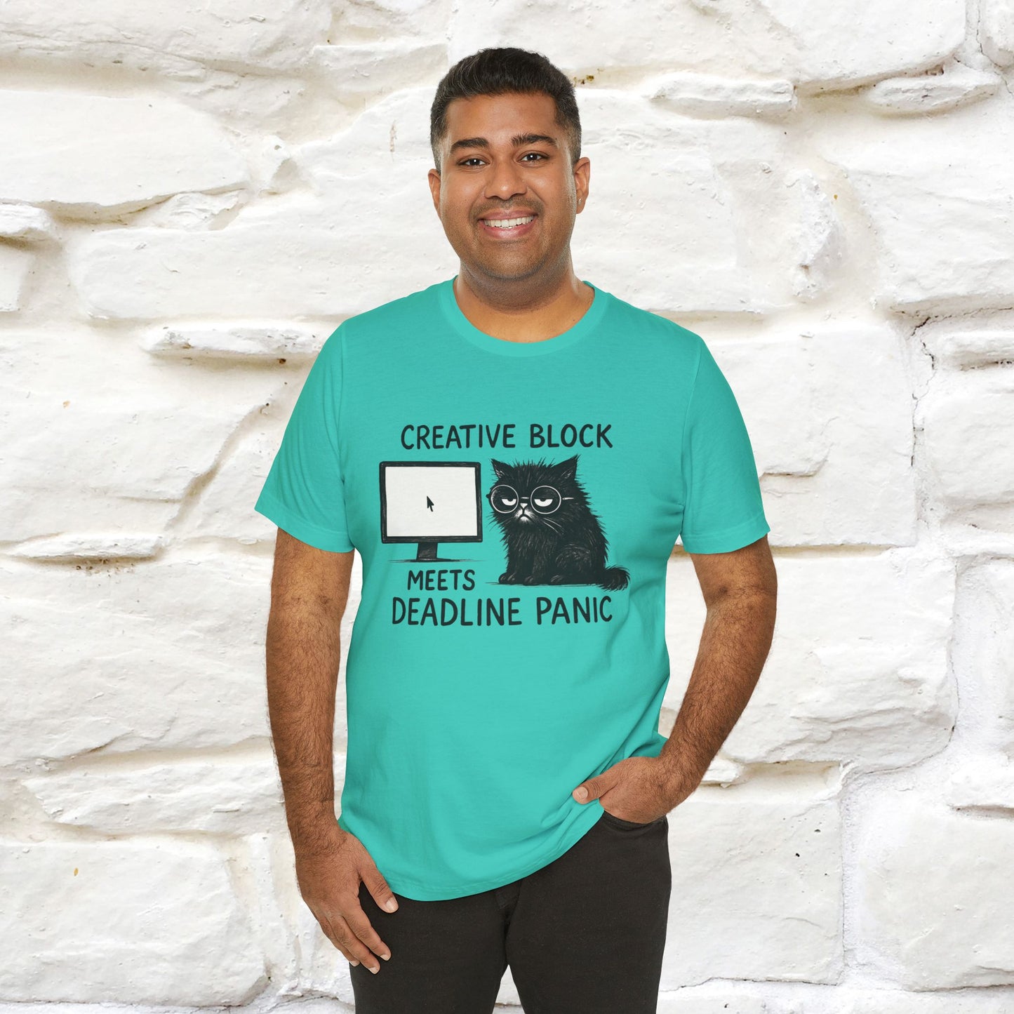 "Creative Block Meets Deadline..." |Cat T-Shirt | Nunu&Miao Studio