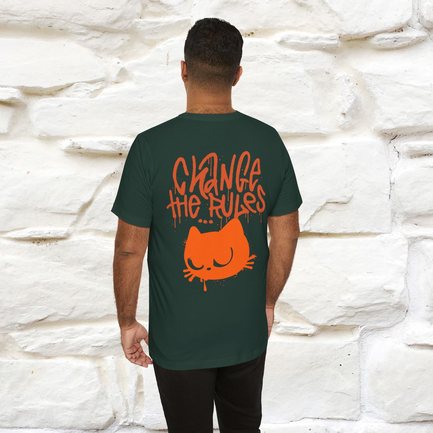 ''Change The Rules'' - Cat T-shirt -Nunu&Miao Studio