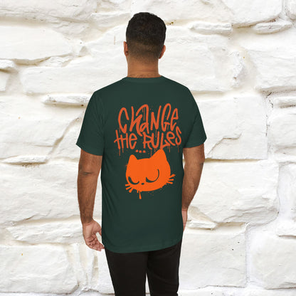 ''Change The Rules'' - Cat T-shirt -Nunu&Miao Studio