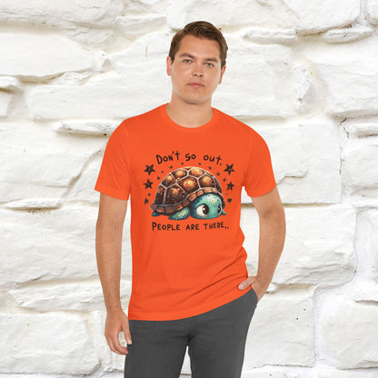 "Don't Go Out ..People Are There." |Funny T-Shirt | Nunu&Miao Studio