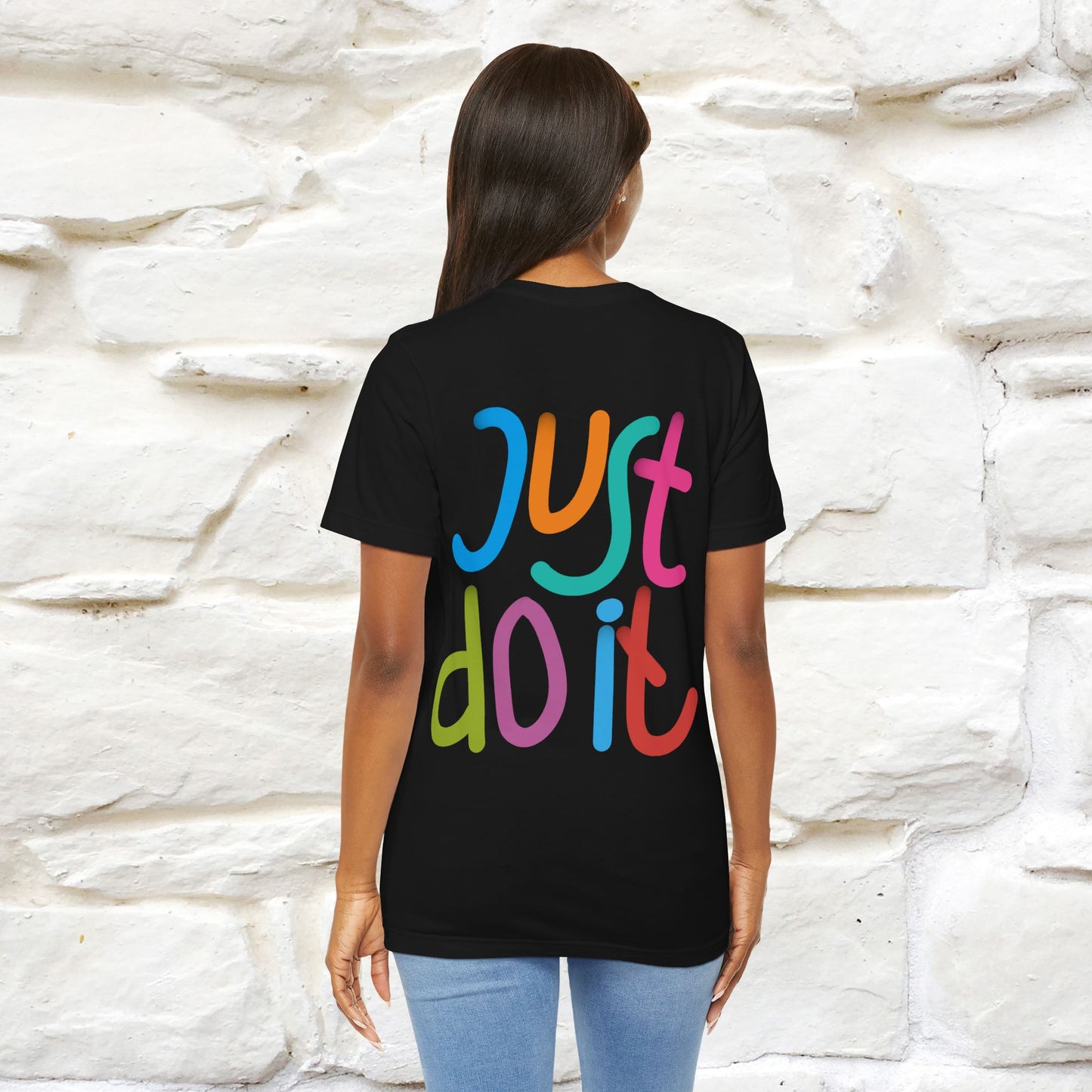 "Yes, Just Do It" Cat T-Shirt| Front & Back Design | Nunu&Miao Studio