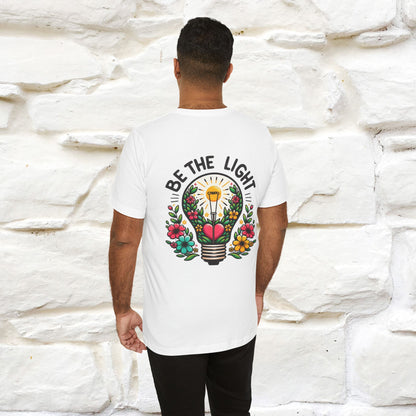 ''Be The Light" Cat T-Shirt| Front & Back Design | Nunu&Miao Studio
