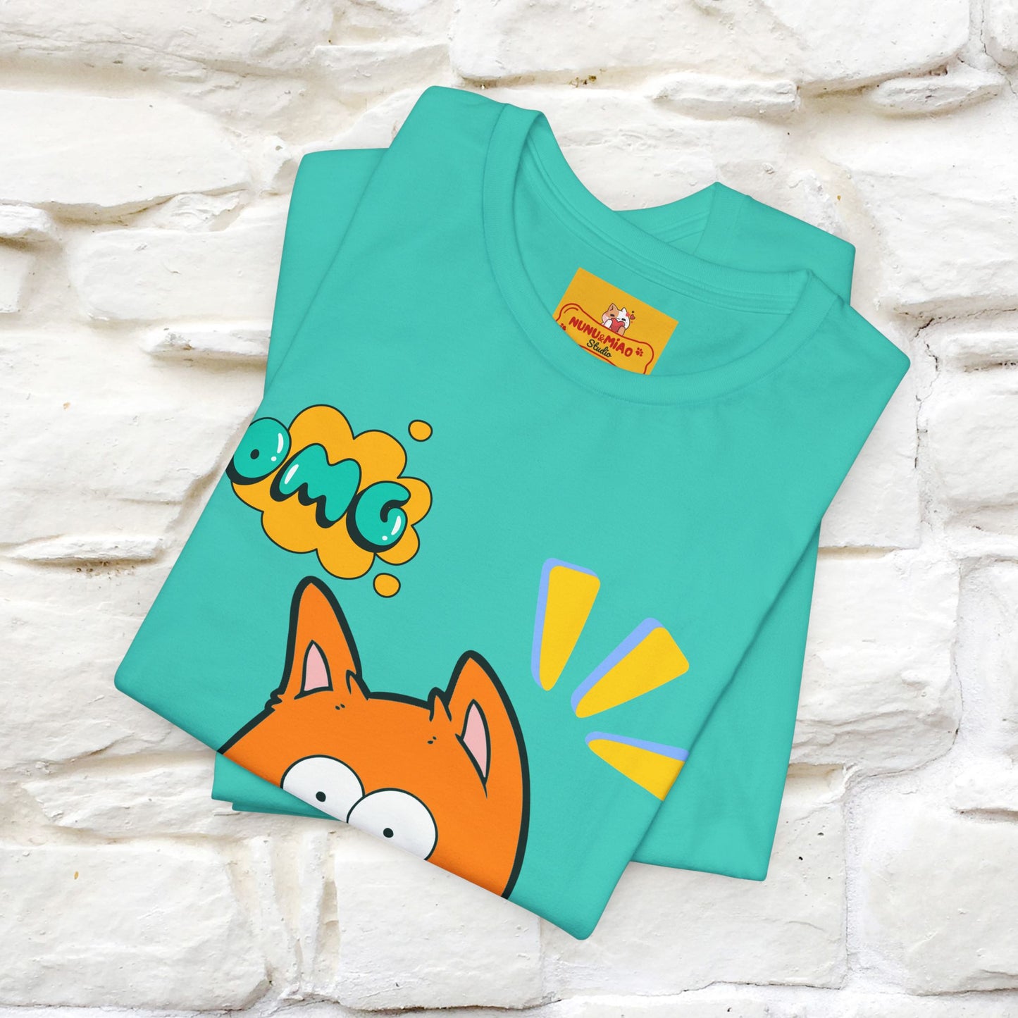 ''Oh My God'' Cat T-Shirt | Nunu&Miao Studio