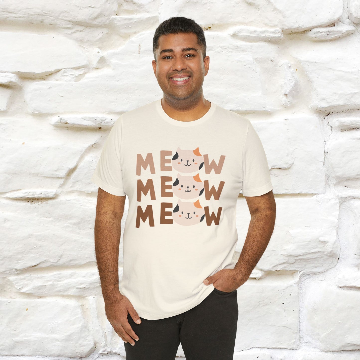 "Hello Autumn" Cat T-Shirt for Men & Women | 100% Cotton | Seasonal Feline Fashion