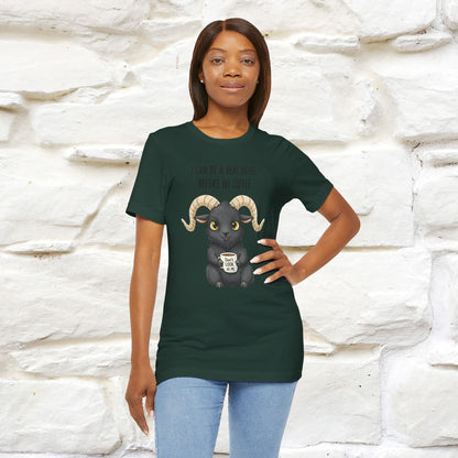 "I Can Be a Real Devil Before My Coffe" Funny T-shirt |Nunu&Miao Studio