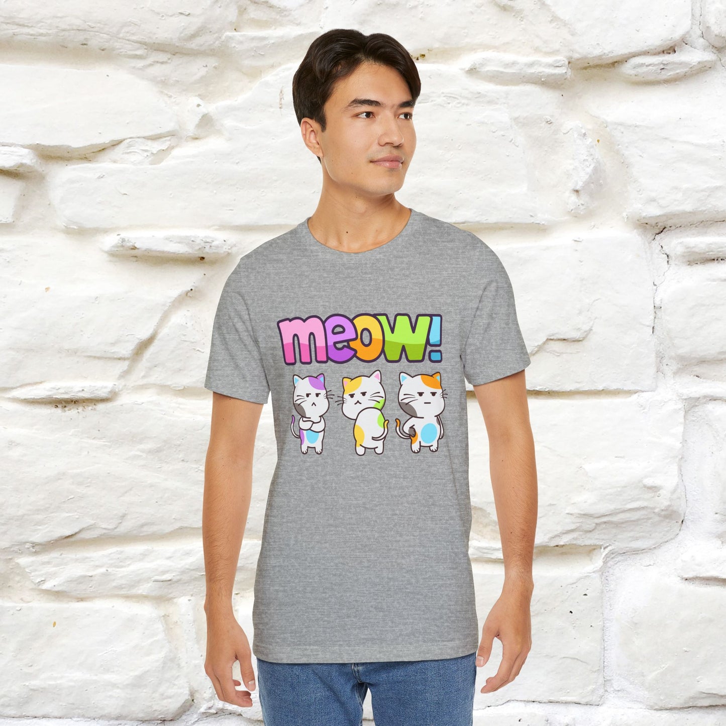 Meow! Funny Cat T-Shirt for Men & Women | 100% Cotton*