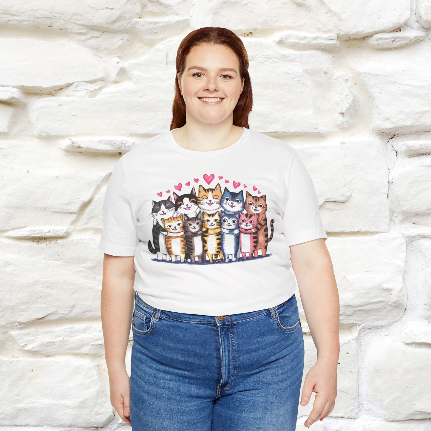 ''Cats Bring Us Together'' Cat T-shirt for Women 100% Cotton* - Nunu&Miao Studio