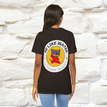 "Be Like Water: Cattitude Master | Cat T-Shirt |Nunu&Miao Studio