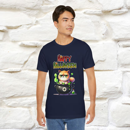 "Angry Cat Happy Halloween" Cat  T-shirt |Nunu&Miao Studio