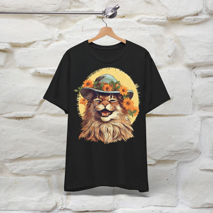 ''Let Your Smile Shine'' Cat T-shirt for Women 100% Cotton* - Nunu&Miao Studio