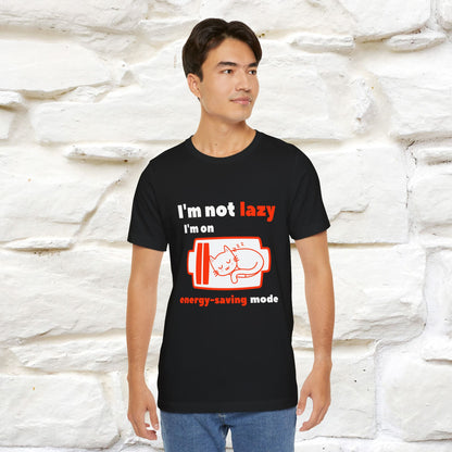 ''I am Not Lazy...'' Cat T-Shirt | Nunu&Miao Studio