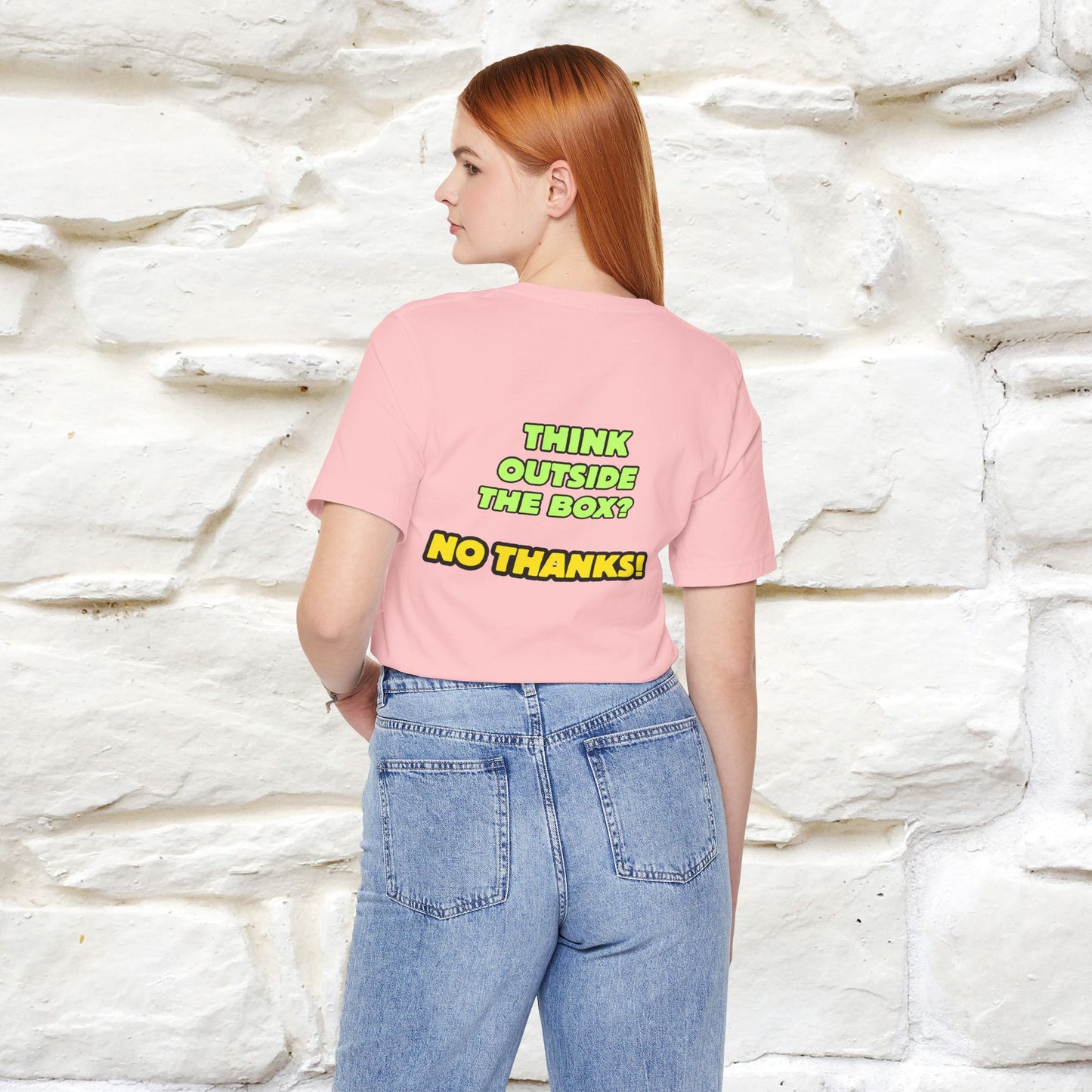 "Think outside the box? No thanks." Cat T-Shirt | Nunu&Miao Studio - Nunu&Miao Studio