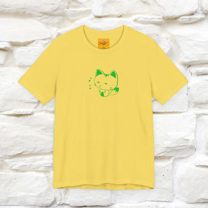 "Happiness Comes From Peace, Peace Comes From Indifference" Cat T-Shirt| Front & Back Design | Nunu&Miao Studio