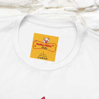 "I’m Happy, Which Often Looks Like Crazy" Cat T-Shirt| Front & Back Design | Nunu&Miao Studio