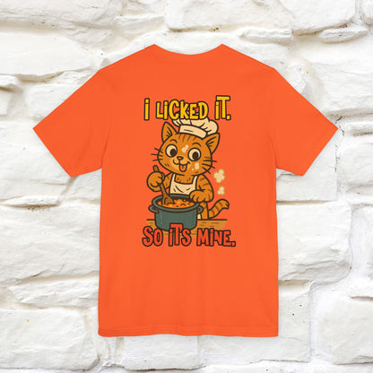 "I Licked It. It's Mine  " |Cat T-Shirt | Nunu&Miao Studio