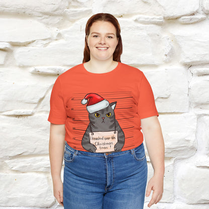 "I Knocked Over The Christmas Tree " |Funny Cat T-Shirt | Nunu&Miao Studio