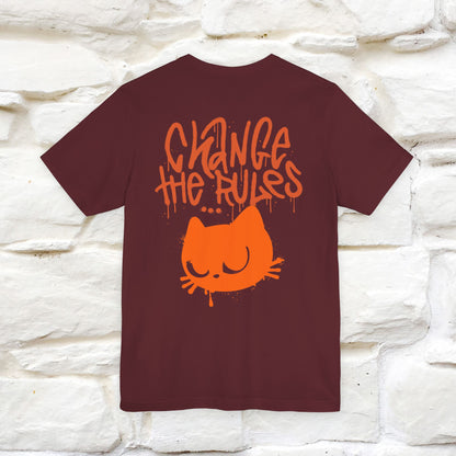''Change The Rules'' - Cat T-shirt -Nunu&Miao Studio - Nunu&Miao Studio