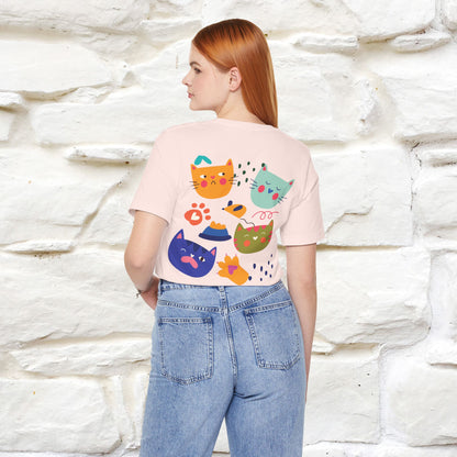 ''The Power Of Meow'' Cat T-Shirt Front and Back Design | Nunu&Miao Studio