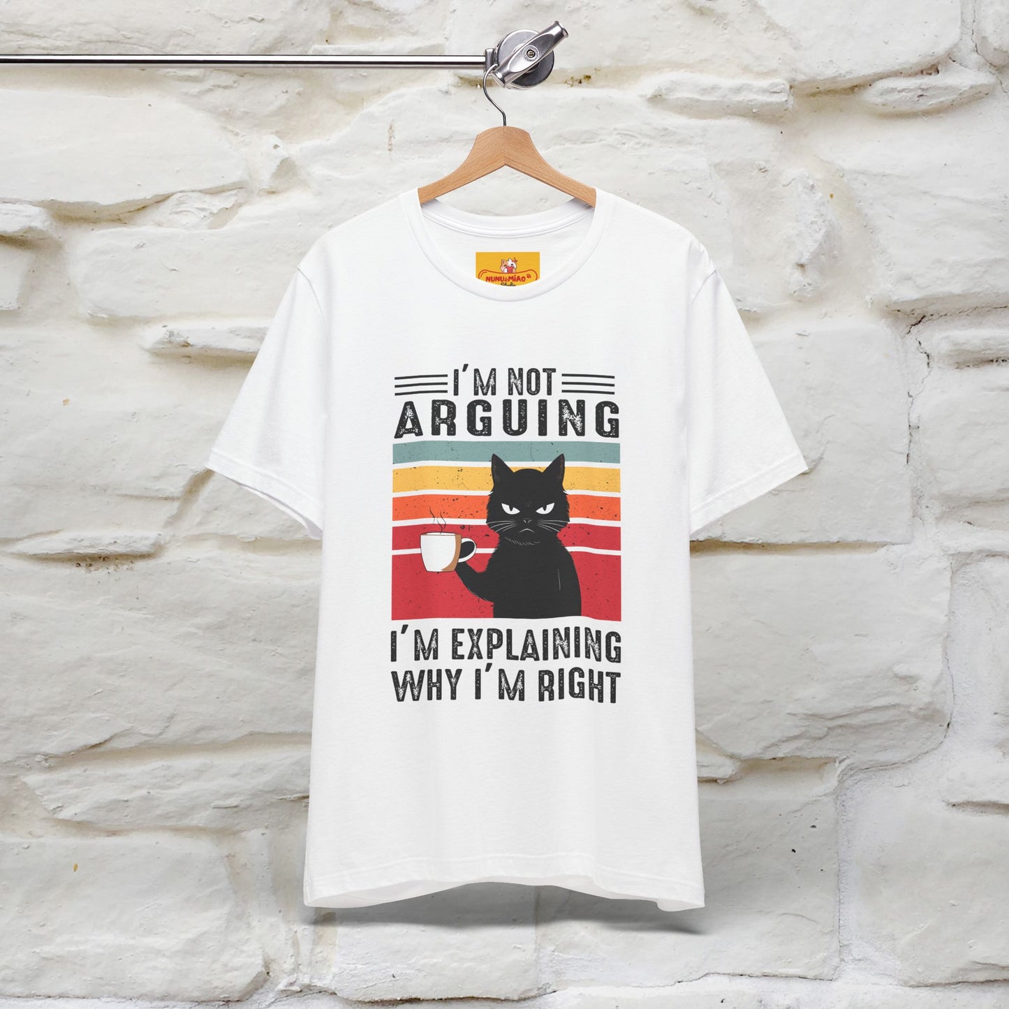 Non sto discutendo, sto spiegando perché ho ragione T-shirt con gatto per uomo e donna | 100% cotone* Maglietta divertente