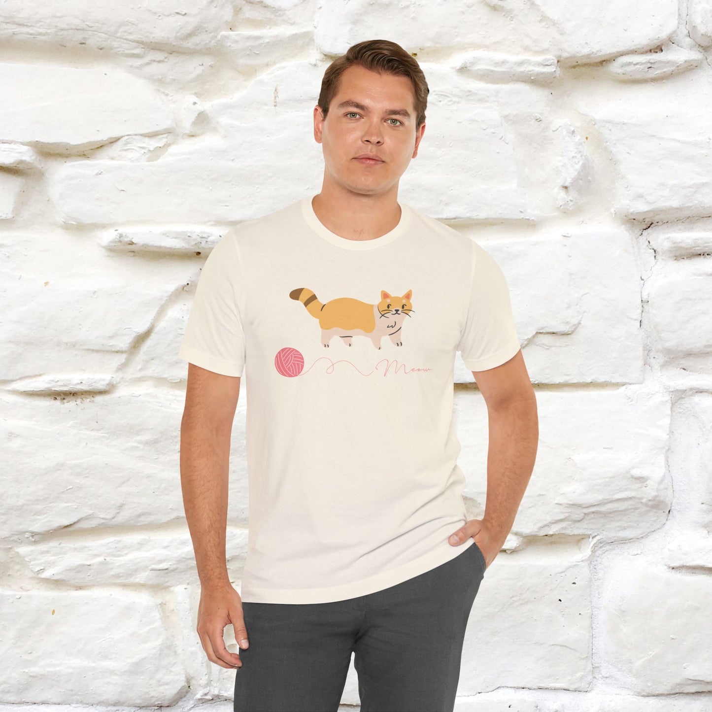 ''Meow''  Cat T-shirt for Men and Women  100% Cotton*