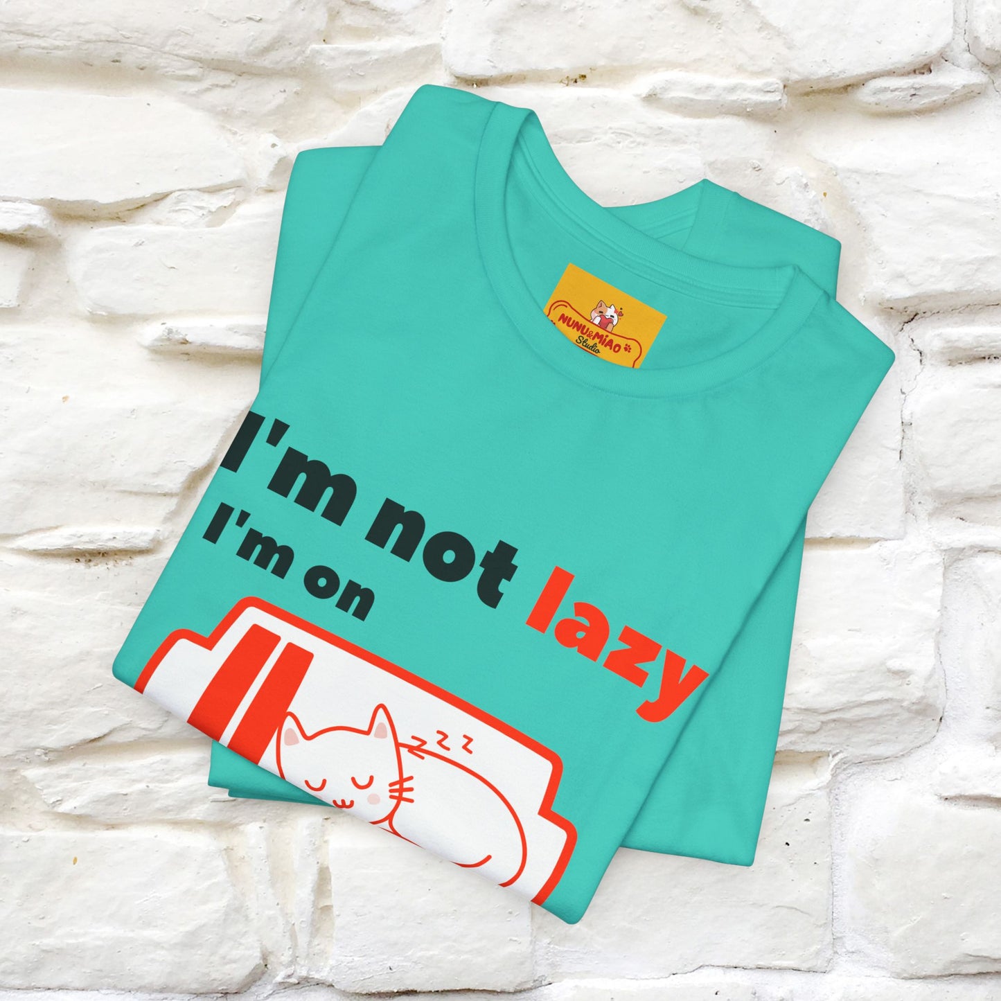 ''I am Not Lazy...'' Cat T-Shirt | Nunu&Miao Studio
