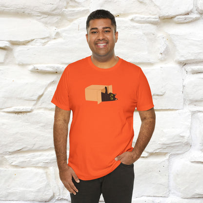 "Think Like There Is No Box" Cat T-Shirt| Front & Back Design | Nunu&Miao Studio