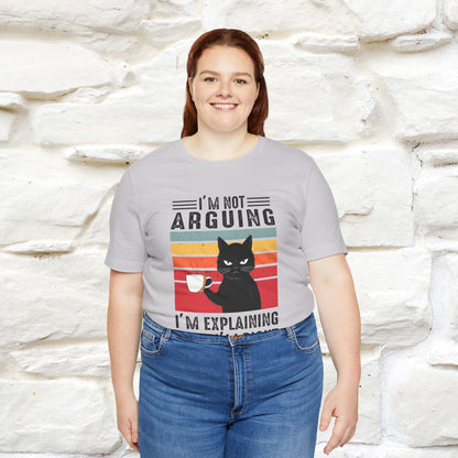 Non sto discutendo, sto spiegando perché ho ragione T-shirt con gatto per uomo e donna | 100% cotone* Maglietta divertente