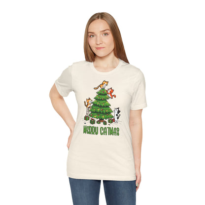 Merry Catmas | Cattitude Christmas Shirt for Men & Women | 100% Cotton*