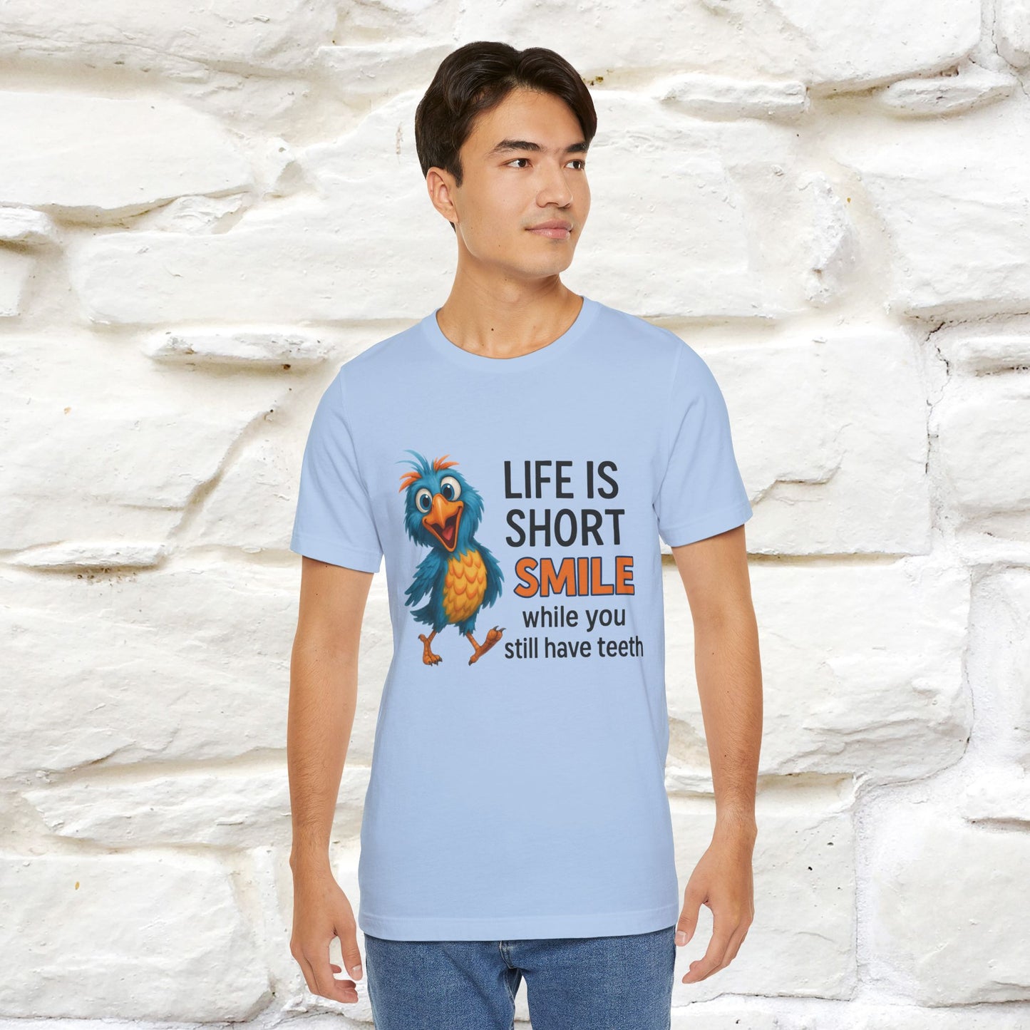 "Life Is Short Smile While ..." |Funny T-Shirt | Nunu&Miao Studio
