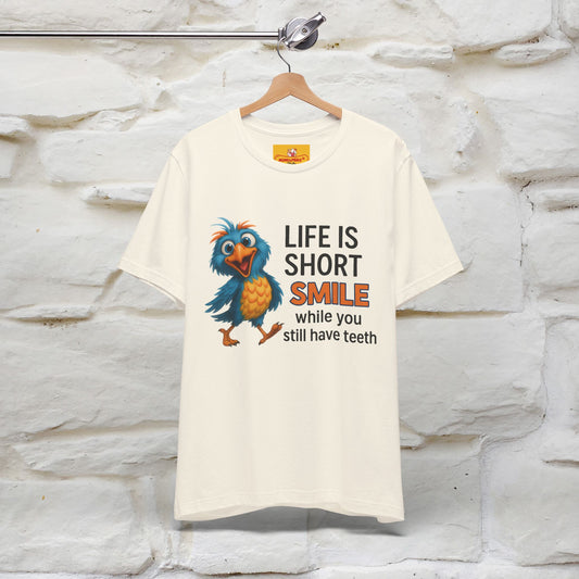 "Life Is Short Smile While ..." |Funny T-Shirt | Nunu&Miao Studio