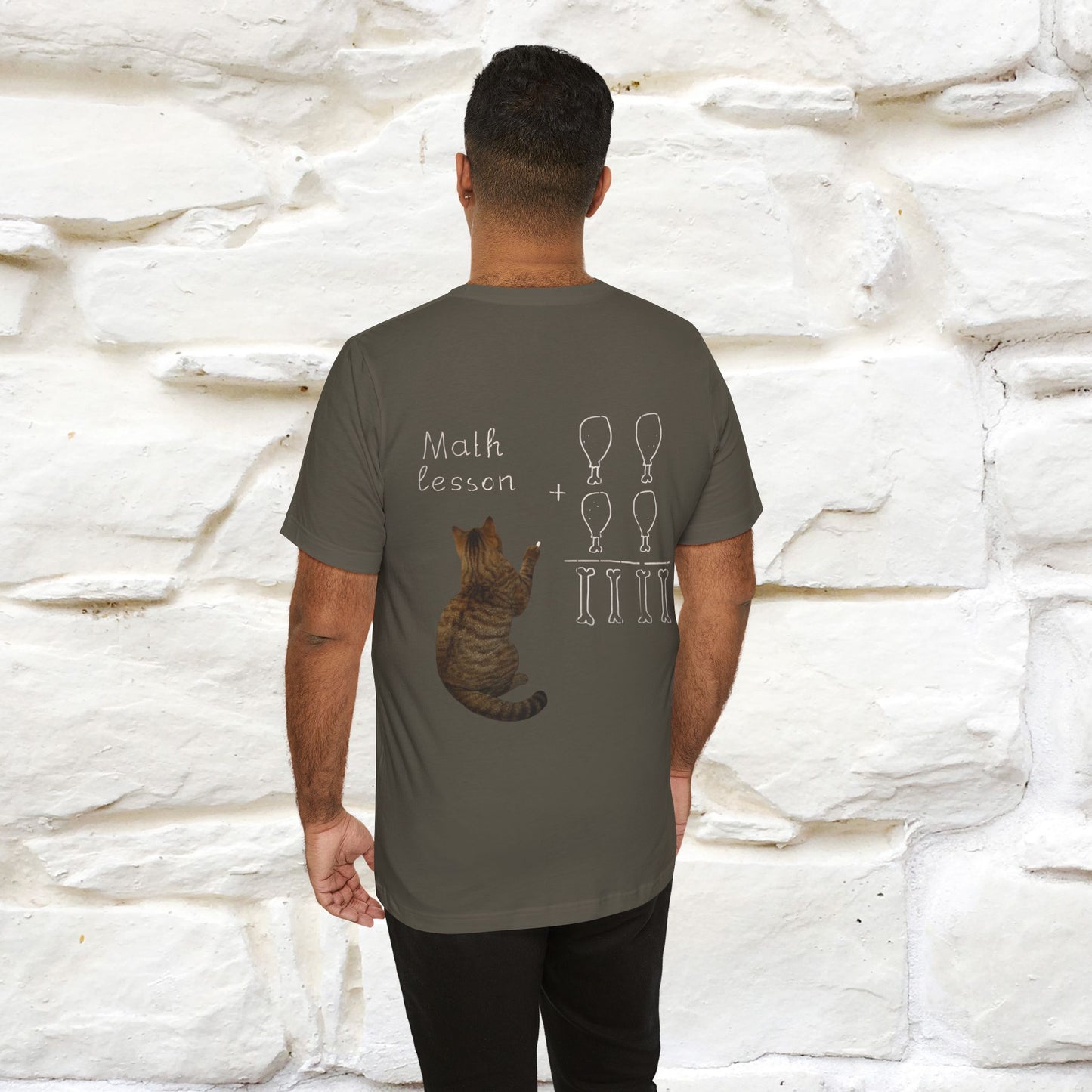 “Math teachers have too many functions.”|  Cat T-Shirt | Front & Back Design | Nunu&Miao Studio