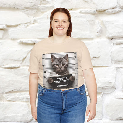 ''I Tore The Toilet Paper'' | Funny Cat T-Shirt | Nunu&Miao Studio
