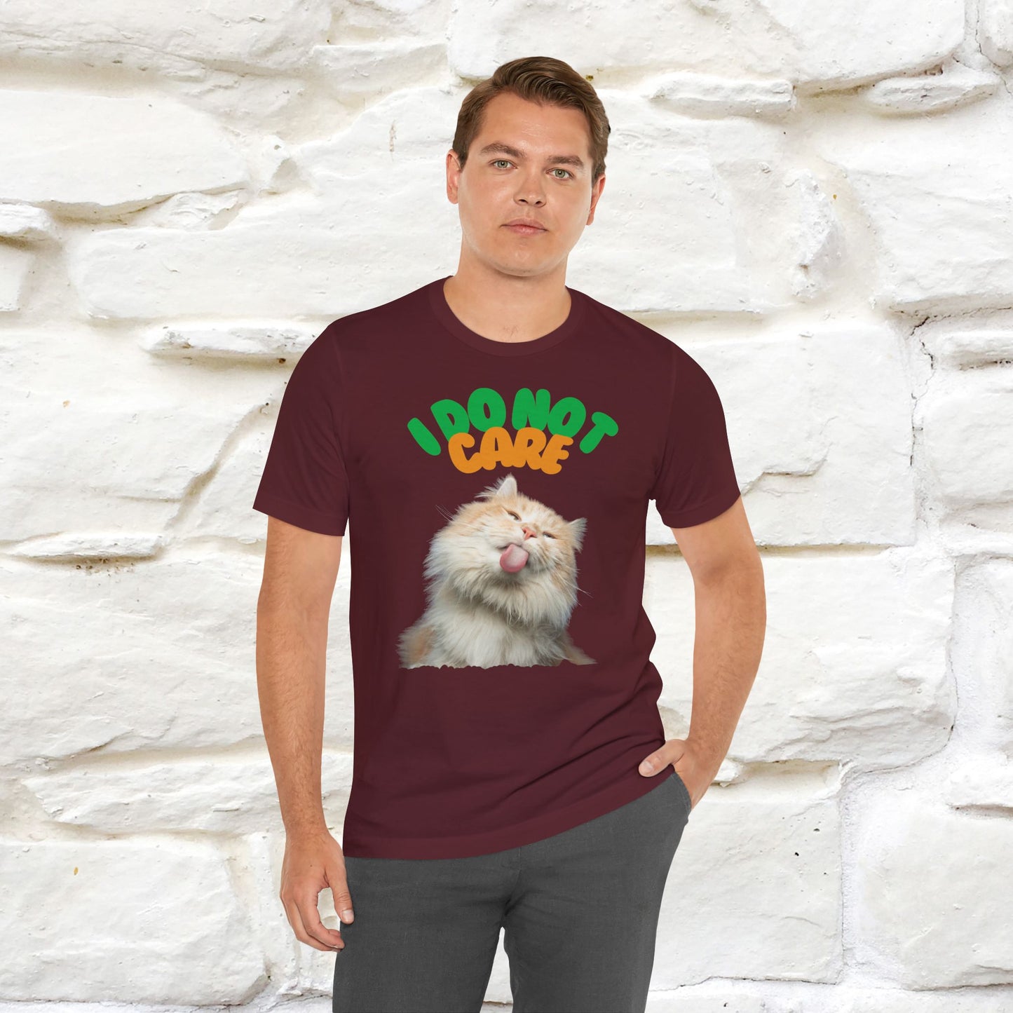 ''I Do Not Care''  Cat T-shirt for Men and Women  100% Cotton*