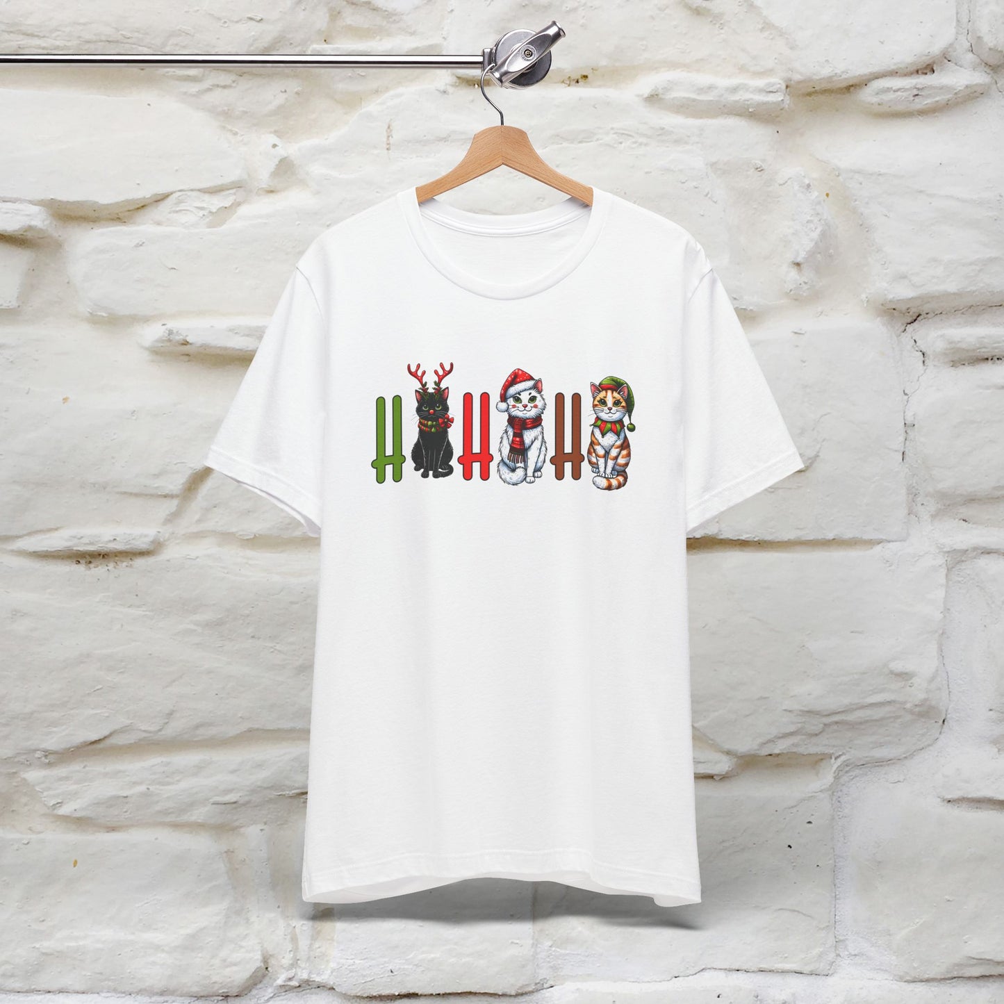 Hi Hi Hi Christmas T-Shirt | Festive Cat Christmas Shirt for Men & Women | 100% Cotton*