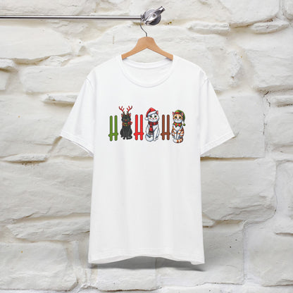 Hi Hi Hi Christmas T-Shirt | Festive Cat Christmas Shirt for Men & Women | 100% Cotton*