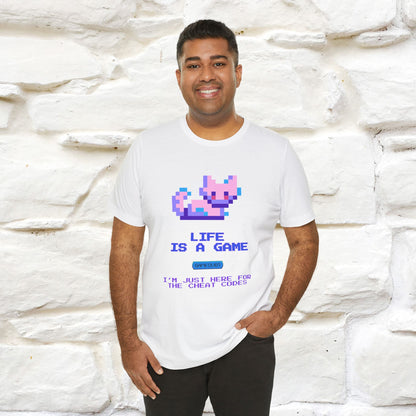 "Life Is A Game, I Am Just Here Fo The Cheat Code"  Cat T-Shirt | Nunu&Miao Studio - Nunu&Miao Studio