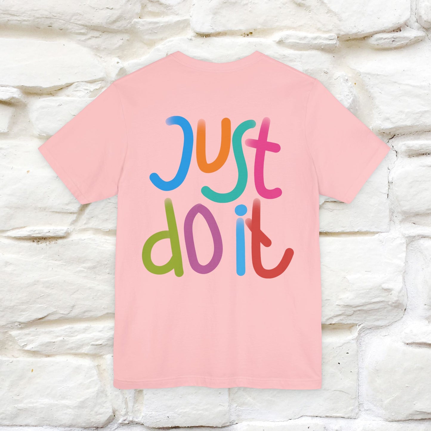 "Yes, Just Do It" Cat T-Shirt| Front & Back Design | Nunu&Miao Studio