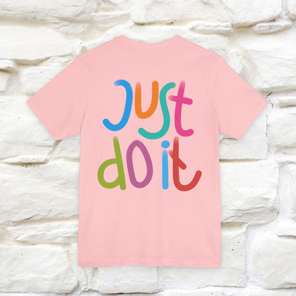 "Yes, Just Do It" Cat T-Shirt| Front & Back Design | Nunu&Miao Studio