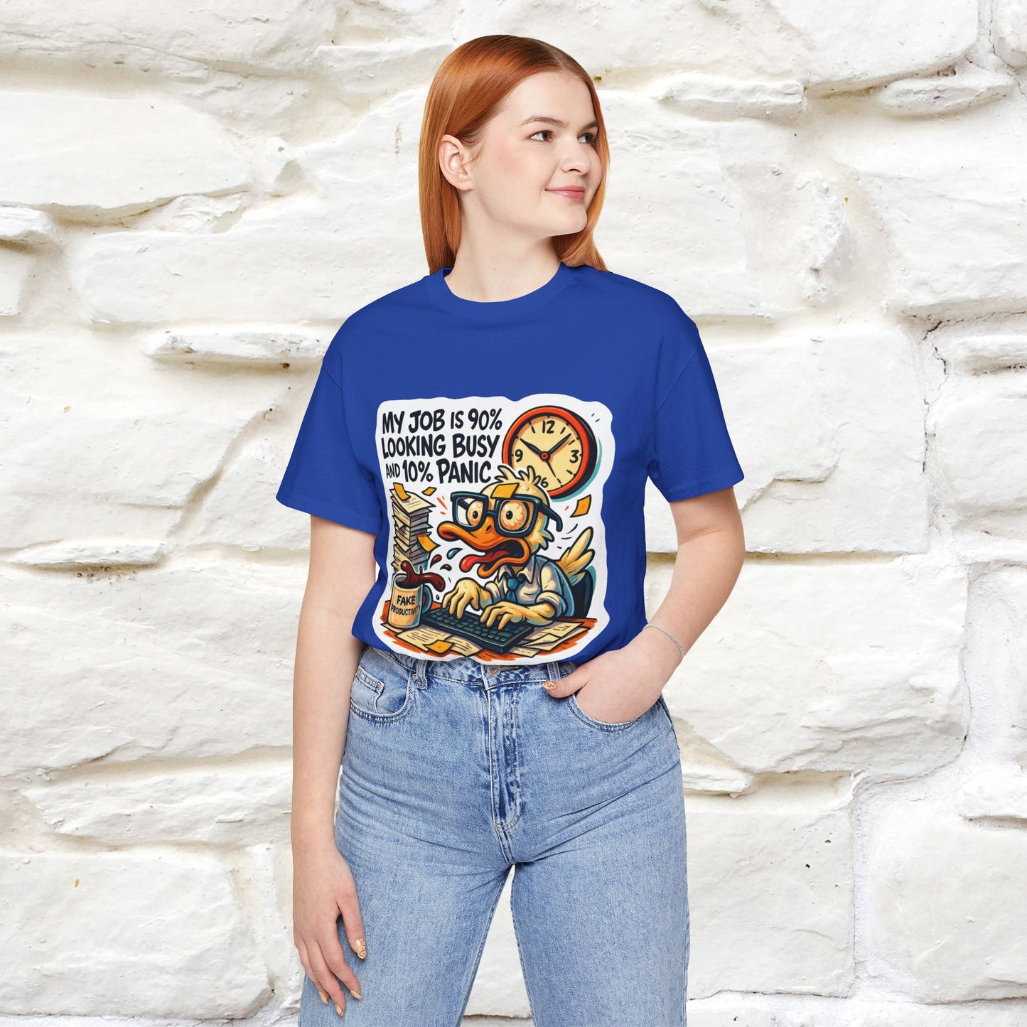 '' My Job is 90% Looking Busy ... |  Sarcastic T-Shirt | Nunu&Miao Studio