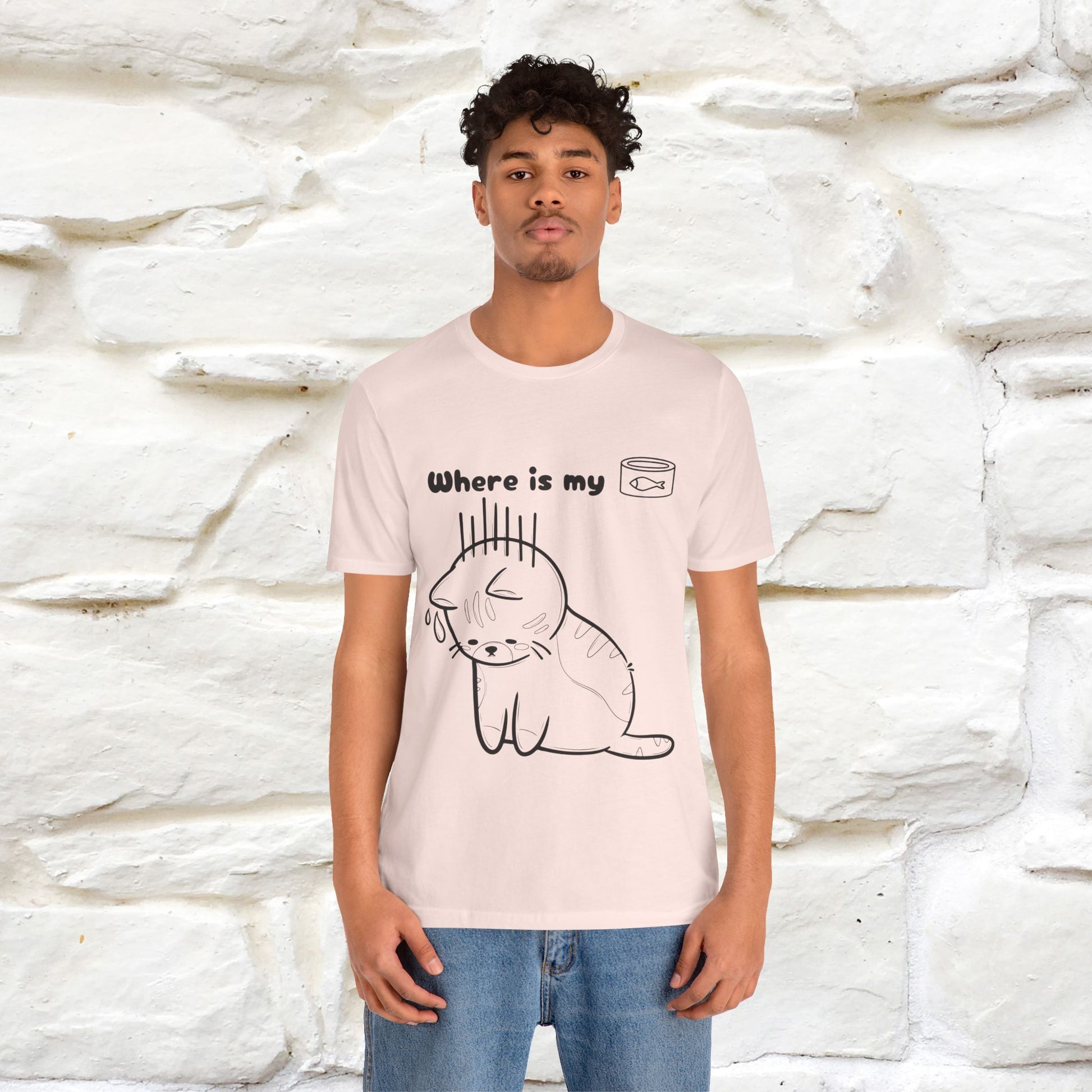 "Where Is My Tuna?" Cat T-Shirt | Nunu&Miao Studio - Nunu&Miao Studio