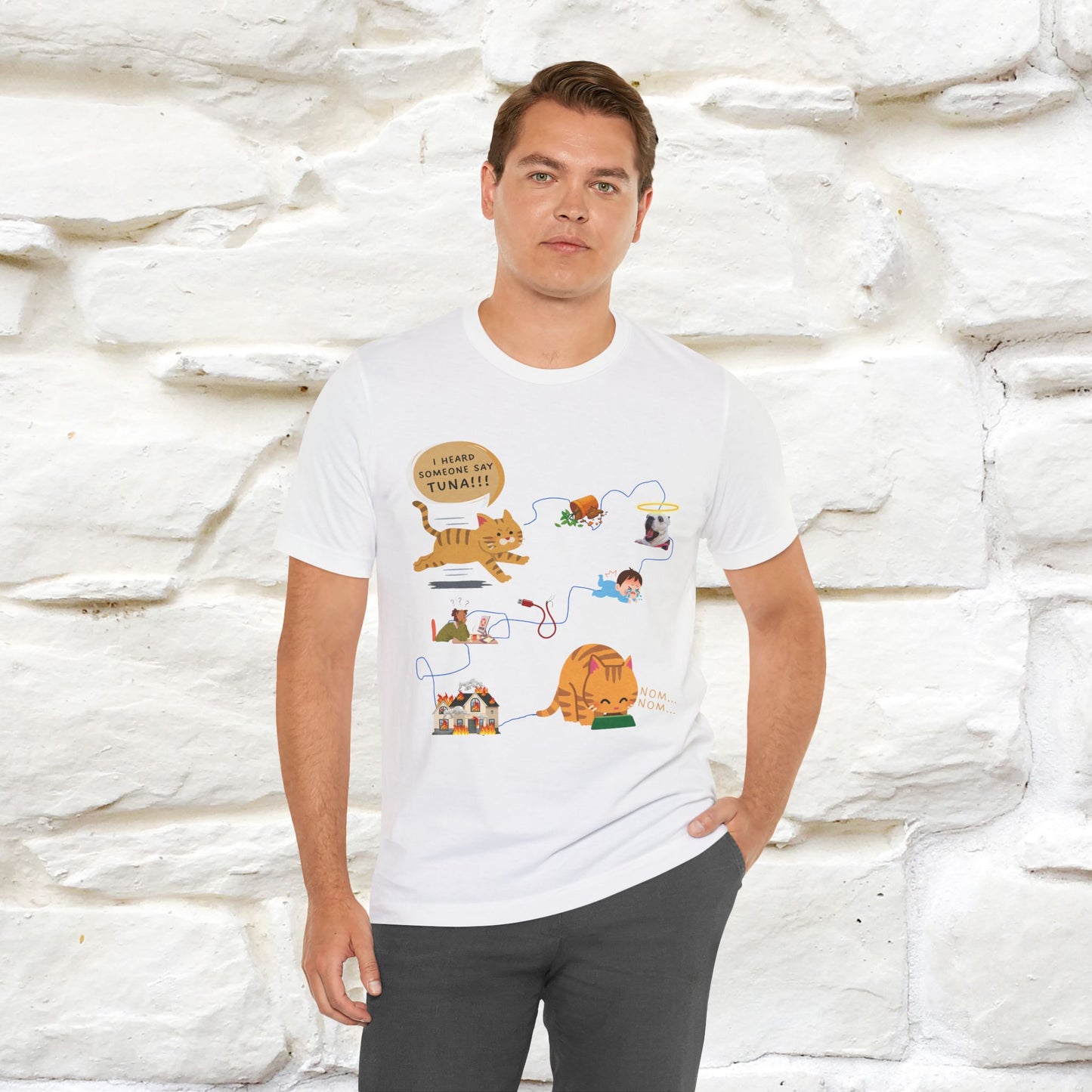 "I Heard Someone Say Tuna!!!" Cat T-Shirt for Men & Women | 100% Cotton*