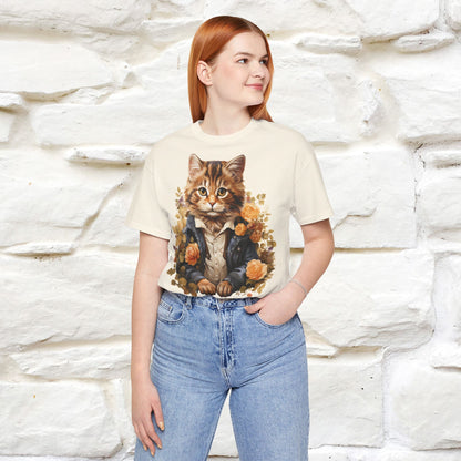 ''Garden Guardian'' Cat T-shirt for Women 100% Cotton* - Nunu&Miao Studio