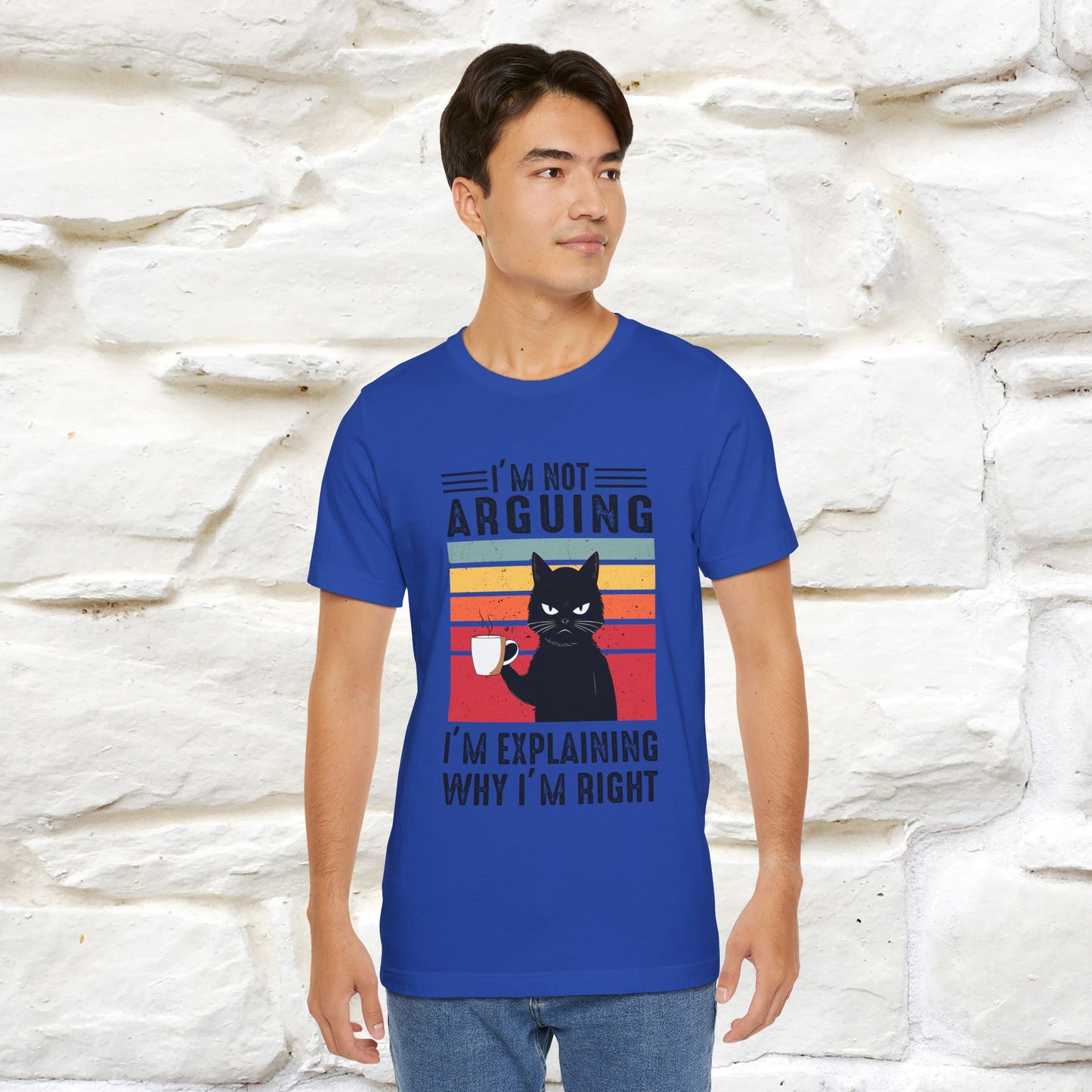 Non sto discutendo, sto spiegando perché ho ragione T-shirt con gatto per uomo e donna | 100% cotone* Maglietta divertente
