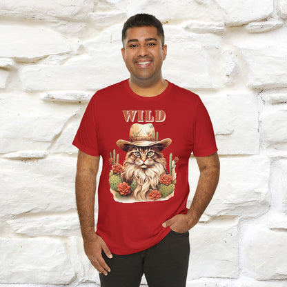 Wild Cowboy Cat T-Shirt for Men & Women | 100% Cotton* Adventure Tee