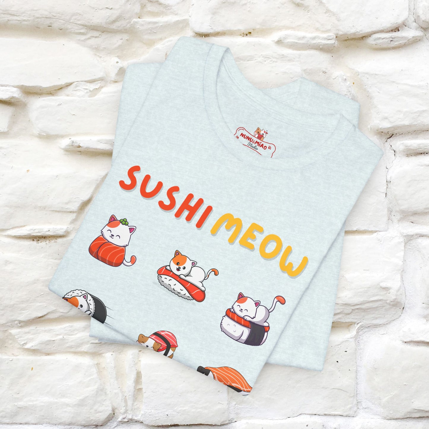 "Sushi Meow" Cat T-shirt for Men & Women | 100% Cotton*