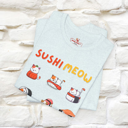 "Sushi Meow" Cat T-shirt for Men & Women | 100% Cotton*