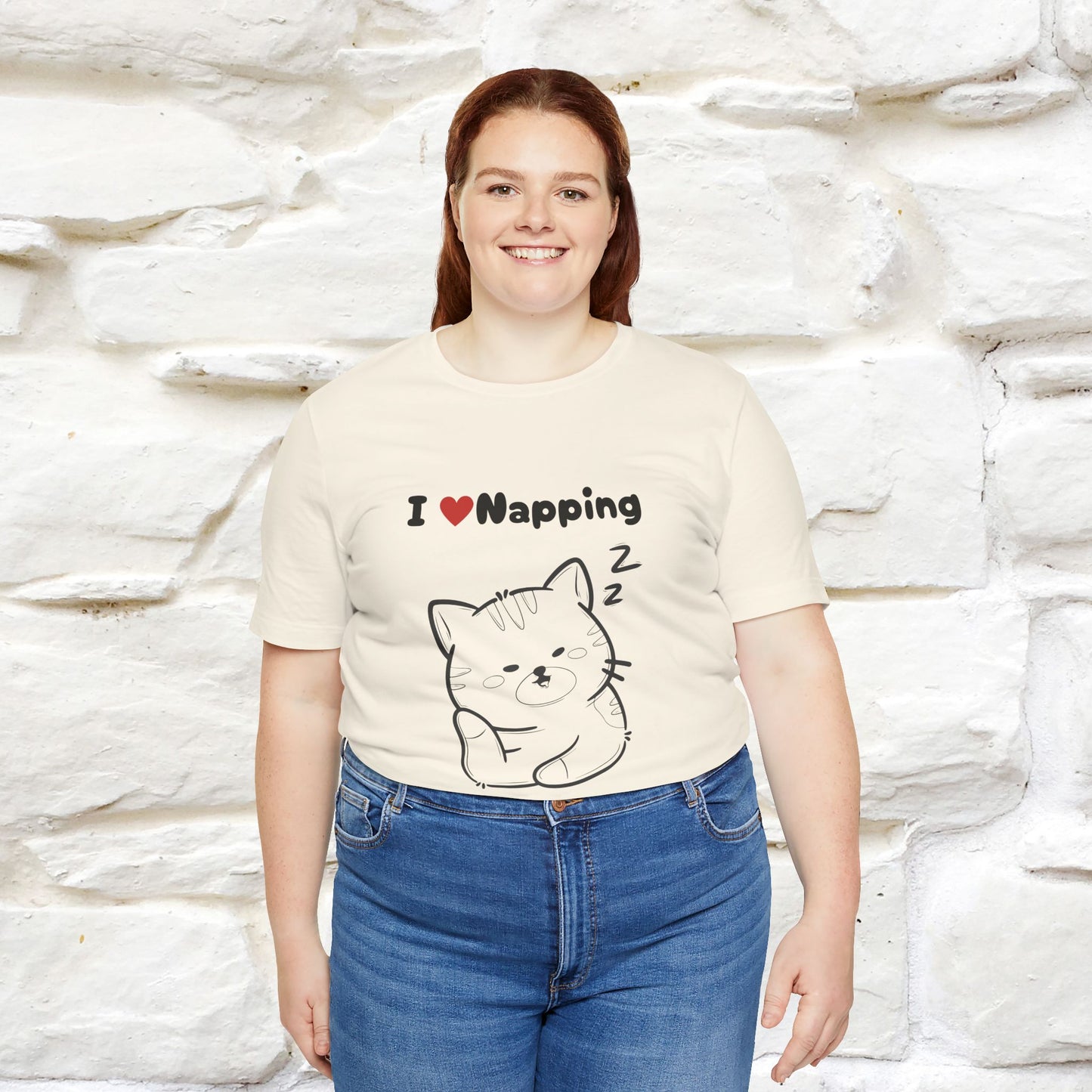 "I Love Napping" Cat T-Shirt | Nunu&Miao Studio - Nunu&Miao Studio
