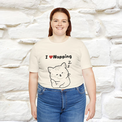 "I Love Napping" Cat T-Shirt | Nunu&Miao Studio - Nunu&Miao Studio