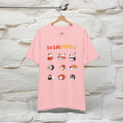 "Sushi Meow" Cat T-shirt for Men & Women | 100% Cotton*